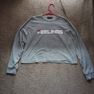Cropped Fleelings sweater